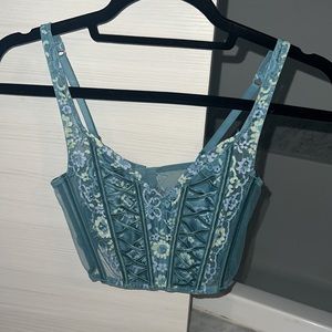 Unlined Lace-Up Corset Top VS NWT!